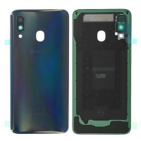 Galinis dangtelis Samsung A405 A40 2019 Black originalus (used Grade B)