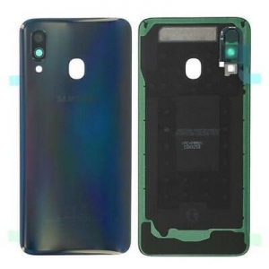Galinis dangtelis Samsung A405 A40 2019 Black originalus (used Grade B)