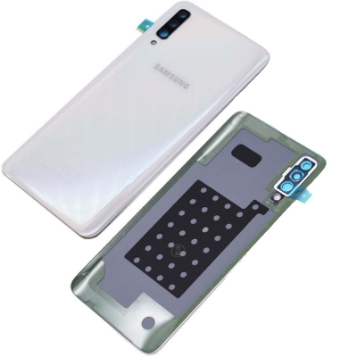 Galinis dangtelis Samsung A705 A70 2019 White originalus (used Grade B) Galinis dangtelis Samsung A705 A70 2019 White originalus (used Grade B)