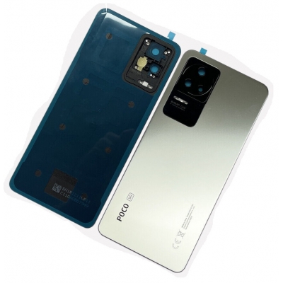 Galinis dangtelis Xiaomi Poco F4 Moonlight Silver originalus (service pack) Galinis dangtelis Xiaomi Poco F4 Moonlight Silver originalus (service pack)