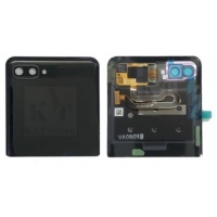 Galinis viršutinis dangtelis Samsung Galaxy Z Flip F700 juodas originalus (used Grade B)