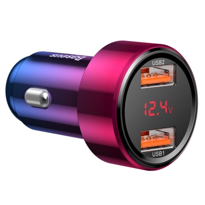 Įkroviklis automobilinis Baseus (CCMLC20A-09) (2xUSB; 45W; 6A) raudonas Įkroviklis automobilinis Baseus (CCMLC20A-09) (2xUSB; 45W; 6A) raudonas