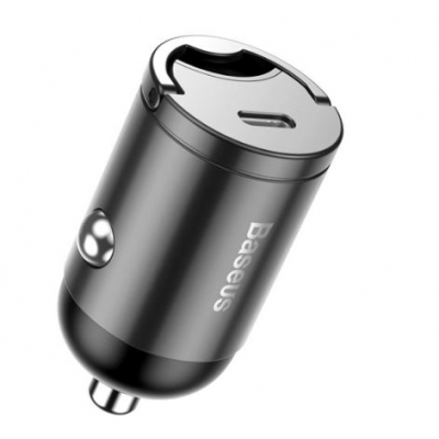 Įkroviklis automobilinis Baseus (VCHX-B0G) (USB-C; 30W) juodas Įkroviklis automobilinis Baseus (VCHX-B0G) (USB-C; 30W) juodas