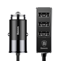 Įkroviklis automobilinis Baseus CCTON-01 (4xUSB 5.5A) juodas