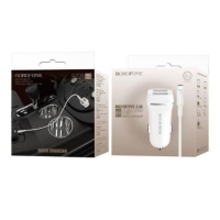 Įkroviklis automobilinis BOROFONE BZ2 Dual USB + microUSB laidas 12W (5V 2.4A) baltas