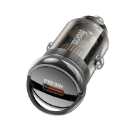 Įkroviklis automobilinis HOCO Z53 30W (USB-C) juodas