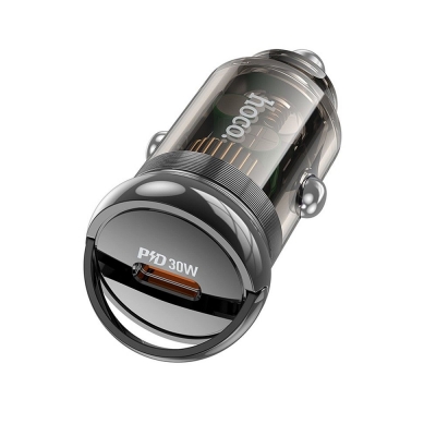 Įkroviklis automobilinis HOCO Z53 30W (USB-C) juodas Įkroviklis automobilinis HOCO Z53 30W (USB-C) juodas