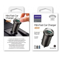 Įkroviklis automobilinis JOYROOM (C-A35) (1xUSB-C; 1xUSB; 4.8A 45W) juodas