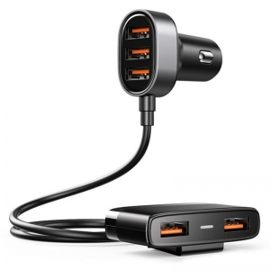 Įkroviklis automobilinis JOYROOM (JR-CL03) (5xUSB 6.2A) juodas