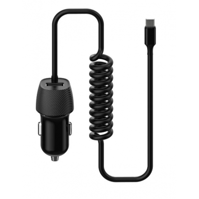 Įkroviklis automobilinis Platinet (PLCRSM) su MicroUSB laidu (1xUSB 3.4A) juodas Įkroviklis automobilinis Platinet (PLCRSM) su MicroUSB laidu (1xUSB 3.4A) juodas