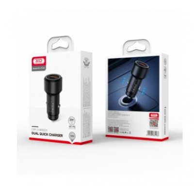 Įkroviklis automobilinis XO Design CC42 (1xUSB; 1xUSB-C; 38W) juodas Įkroviklis automobilinis XO Design CC42 (1xUSB; 1xUSB-C; 38W) juodas