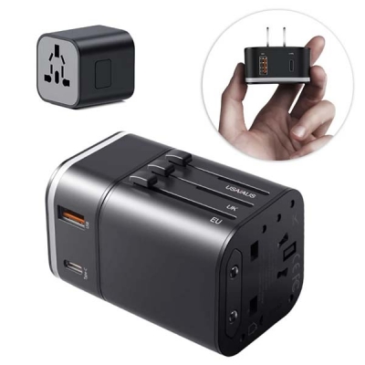 Įkroviklis Baseus Travel SET US / UK / EUR 3A (TZPPS-D01) (18W) juodas Įkroviklis Baseus Travel SET US / UK / EUR 3A (TZPPS-D01) (18W) juodas