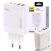 Įkroviklis Dudao (A65EU) (2xUSB-C; 2xUSB 65W) baltas