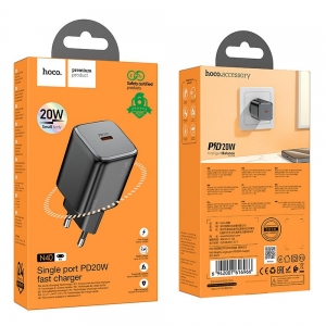 Įkroviklis HOCO N40 (1xUSB-C 20W) juodas