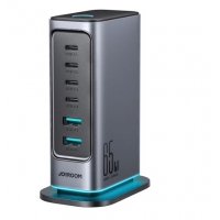 Įkroviklis JOYROOM (JR-TCM02) (4xUSB-C; 2xUSB; 65W) juodas