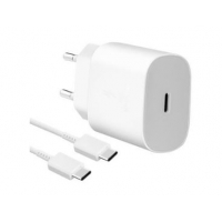 Įkroviklis originalus Samsung Fast Charging (EP-TA800W) (25W) baltas + USB-C laidas