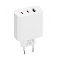 Įkroviklis originalus Xiaomi (2C1A) (2xUSB-C; 1xUSB) (3.25A 67W) baltas su įpakavimu