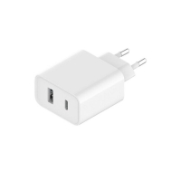 Įkroviklis originalus Xiaomi (BHR4996GL) 33W (1xUSB; 1xUSB-C) baltas su įpakavimu