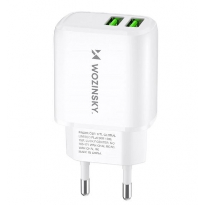 Įkroviklis Wozinsky (CUWCW) (2xUSB 2.4A) baltas Įkroviklis Wozinsky (CUWCW) (2xUSB 2.4A) baltas