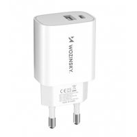 Įkroviklis Wozinsky (WGWCW) (1xUSB-C;1xUSB 3A 20W) baltas