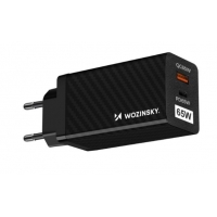 Įkroviklis Wozinsky (WWCG01) (1xUSB-C;1xUSB 3A 65W) juodas