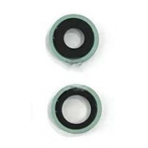 iPhone 11 kameros stikliukas su rėmeliu Green (2pcs)