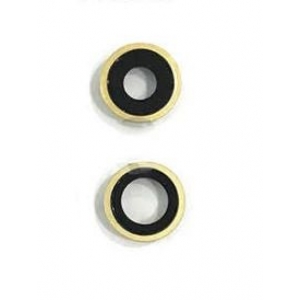 iPhone 11 kameros stikliukas su rėmeliu Yellow (2pcs)