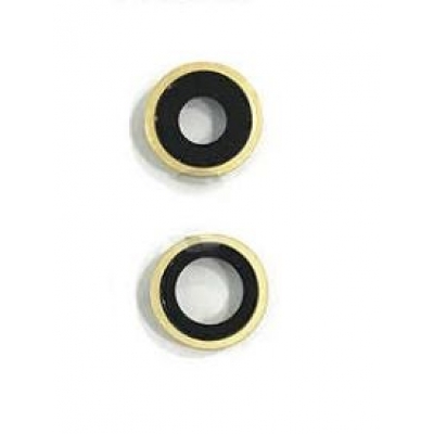 iPhone 11 kameros stikliukas su rėmeliu Yellow (2pcs)