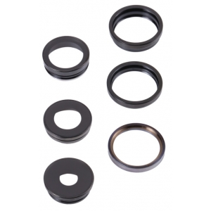 iPhone 14 Pro / 14 Pro Max kameros stikliukas su rėmeliu Deep Purple (3pcs)