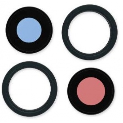 iPhone 14 / 14 Plus kameros stikliukas su rėmeliu Midnight (2pcs)