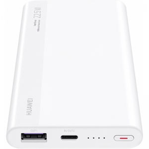 Išorinė baterija POWER BANK Huawei SuperCharge 10000mAh (USB-C; MicroUSB; QC + PD 22.5W) balta