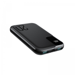 Išorinė baterija POWER BANK JOYROOM (JR-QP190 mini) 10000mAh (2xUSB; 1xUSB-C; 20W) juoda