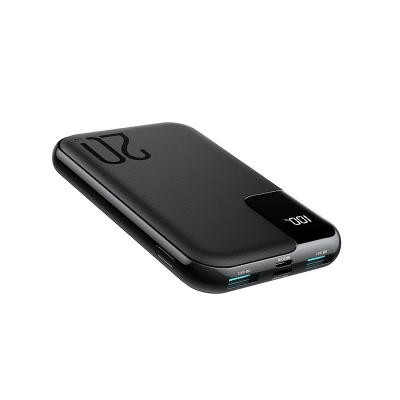 Išorinė baterija POWER BANK JOYROOM (JR-QP190 mini) 10000mAh (2xUSB; 1xUSB-C; 20W) juoda Išorinė baterija POWER BANK JOYROOM (JR-QP190 mini) 10000mAh (2xUSB; 1xUSB-C; 20W) juoda