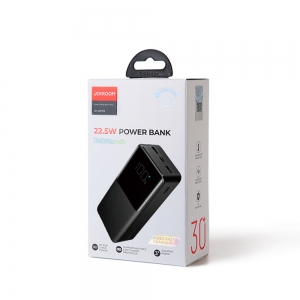 Išorinė baterija POWER BANK JOYROOM (JR-QP193) 30000mAh (2xUSB; 1xUSB-C; 22.5W) juoda