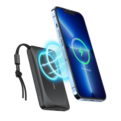 Išorinė baterija POWER BANK VEGER (VP1151) 10000mAh su belaidžiu įkrovikliu (Magsafe 15W) balta Išorinė baterija POWER BANK VEGER (VP1151) 10000mAh su belaidžiu įkrovikliu (Magsafe 15W) balta