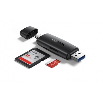 Kortelių skaitytuvas Ugreen (CM304) Type-C  /  USB 3.0 (microSD,SD)