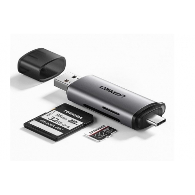 Kortelių skaitytuvas Ugreen USB Type-C / USB 3.0 (microSD,SD) Kortelių skaitytuvas Ugreen USB Type-C / USB 3.0 (microSD,SD)