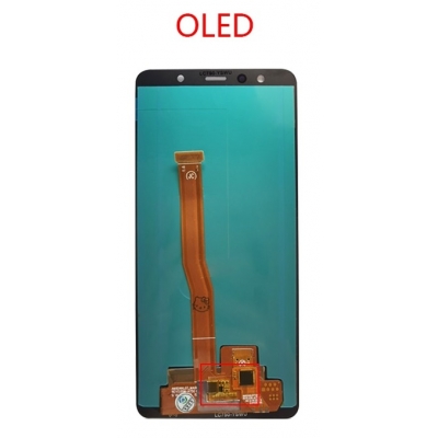 Ekranas Samsung A750 A7 2018 su lietimui jautriu stikliuku Black OLED (real size) Ekranas Samsung A750 A7 2018 su lietimui jautriu stikliuku Black OLED (real size)