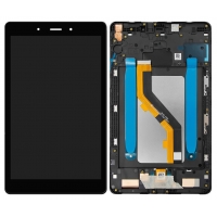 Ekranas Samsung T295 Tab A 8.0 LTE 2019 su lietimui jautriu stikliuku ir rėmeliu Black (Refurbished)