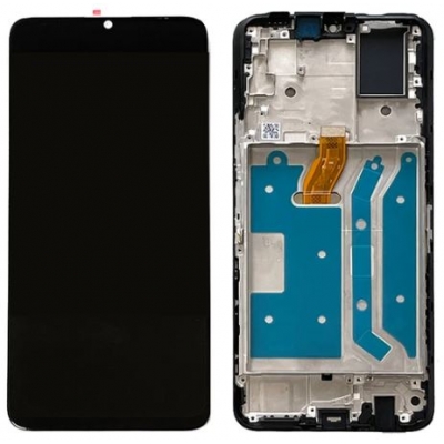 Ekranas Huawei Honor X7 su lietimui jautriu stikliuku ir rėmeliu Black Ekranas Huawei Honor X7 su lietimui jautriu stikliuku ir rėmeliu Black