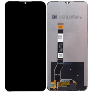 Ekranas Realme Narzo 50 5G / V23 4G / Oppo A97 5G su lietimui jautriu stikliuku Black