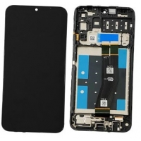 Ekranas Samsung A145 A14 4G 2023 su lietimui jautriu stikliuku ir rėmeliu Black originalus (used Grade B)