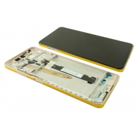 Ekranas Xiaomi Poco X3 Pro / X3 / X3 NFC su lietimui jautriu stikliuku ir rėmeliu Metal Bronze originalus (service pack)