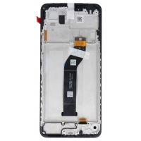 Ekranas Xiaomi Redmi 13C 4G / 5G / Poco C65 su lietimui jautriu stikliuku ir rėmeliu Black originalus (service pack)