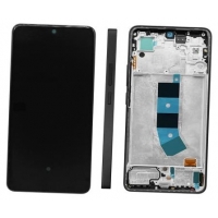 Ekranas Xiaomi Redmi Note 13 4G su lietimui jautriu stikliuku ir rėmeliu Midnight Black originalus (service pack)