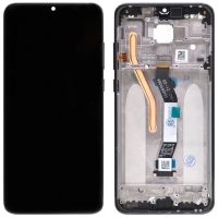 Ekranas Xiaomi Redmi Note 8 Pro su lietimui jautriu stikliuku ir rėmeliu Grey