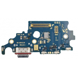 Lanksčioji jungtis Samsung G991 S21 su įkrovimo kontaktu, mikrofonu, SIM lizdu originali (used Grade A)
