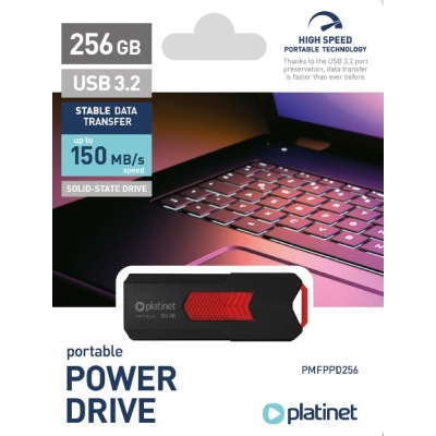 Atmintinė Platinet Power Drive 256GB USB 3.2 Atmintinė Platinet Power Drive 256GB USB 3.2
