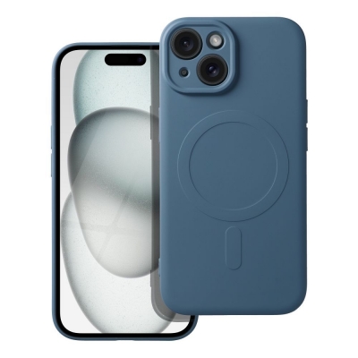 Dėklas Silicone Mag Cover (big hole) (MagSafe) skirtas iPhone 16 Pro mėlynas Dėklas Silicone Mag Cover (big hole) (MagSafe) skirtas iPhone 16 Pro mėlynas
