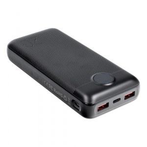 Išorinė baterija POWER BANK VEGER (L20S) 20000mAh (2xUSB; 1xType-C; QC3.0 20W) juoda